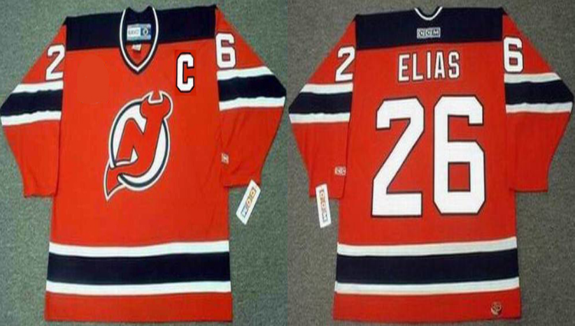 2019 Men New Jersey Devils 26 Elias red CCM NHL jerseys